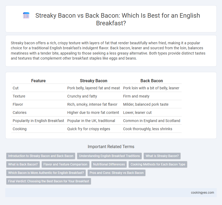 Streaky Bacon vs Back Bacon: Which Is Best for an English Breakfast?