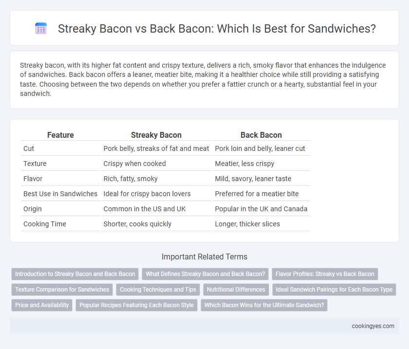 Streaky Bacon vs Back Bacon: Which Is Best for Sandwiches?