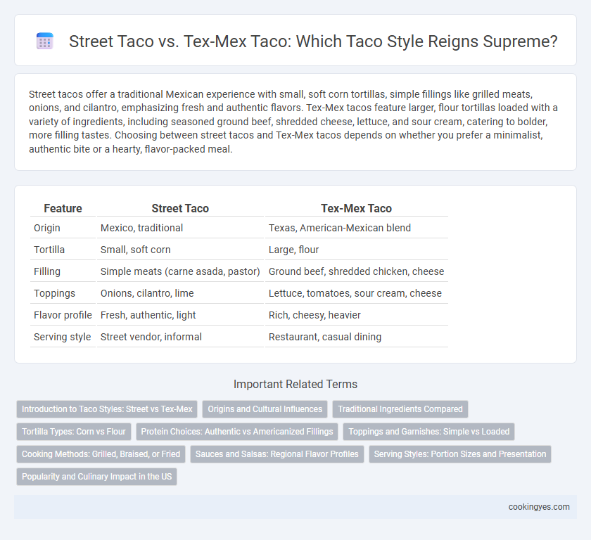 Street Taco vs. Tex-Mex Taco: Which Taco Style Reigns Supreme?