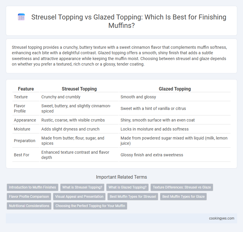 Streusel Topping vs Glazed Topping: Which Is Best for Finishing Muffins?