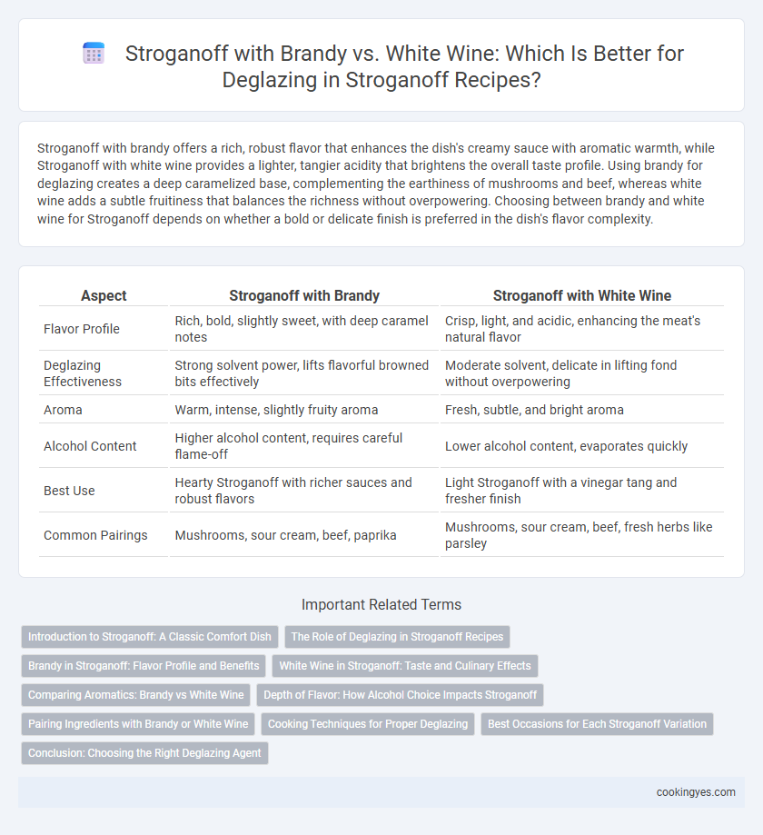 Stroganoff with Brandy vs. White Wine: Which Is Better for Deglazing in Stroganoff Recipes?