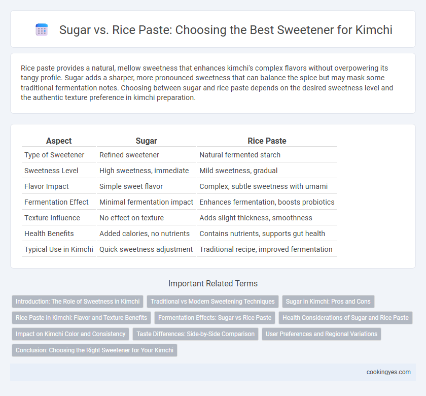 Sugar vs. Rice Paste: Choosing the Best Sweetener for Kimchi