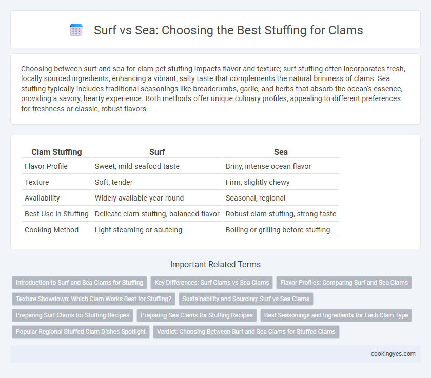 Surf vs Sea: Choosing the Best Stuffing for Clams