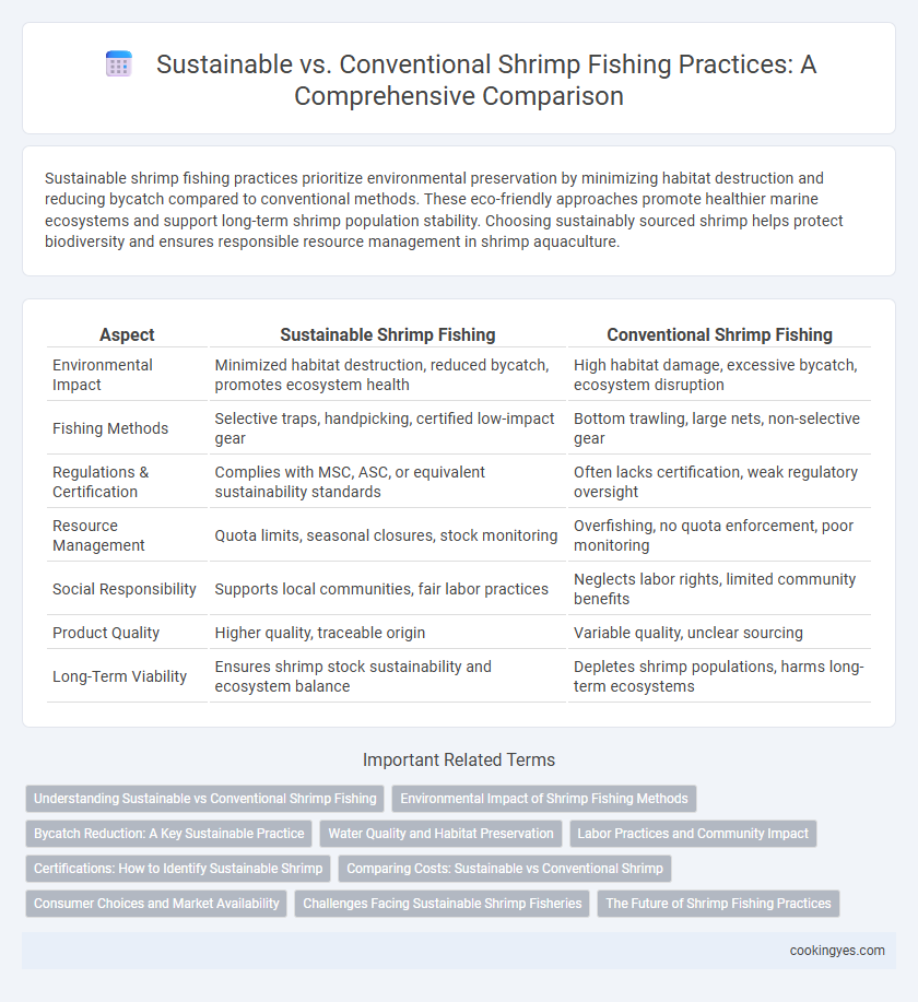 Sustainable vs. Conventional Shrimp Fishing Practices: A Comprehensive Comparison