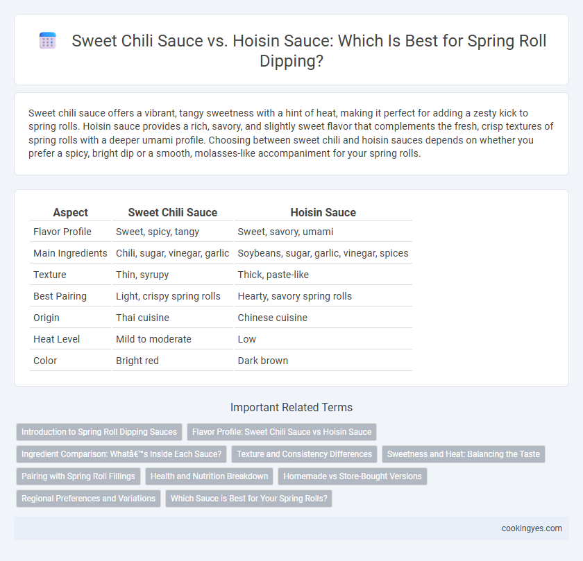 Sweet Chili Sauce vs. Hoisin Sauce: Which Is Best for Spring Roll Dipping?