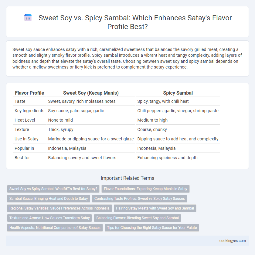 Sweet Soy vs. Spicy Sambal: Which Enhances Satay's Flavor Profile Best?