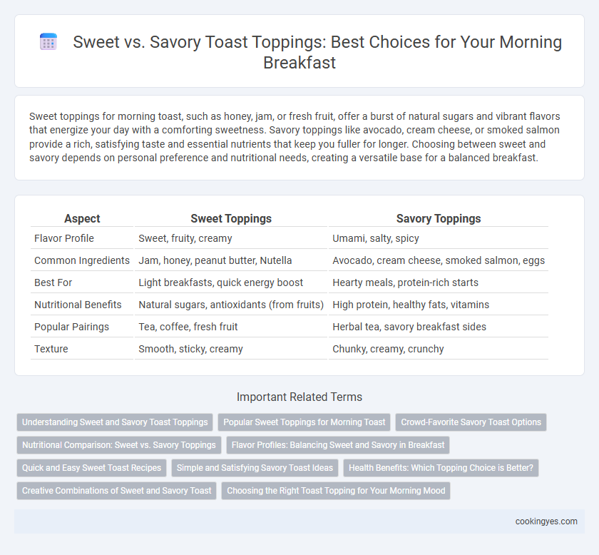 Sweet vs. Savory Toast Toppings: Best Choices for Your Morning Breakfast