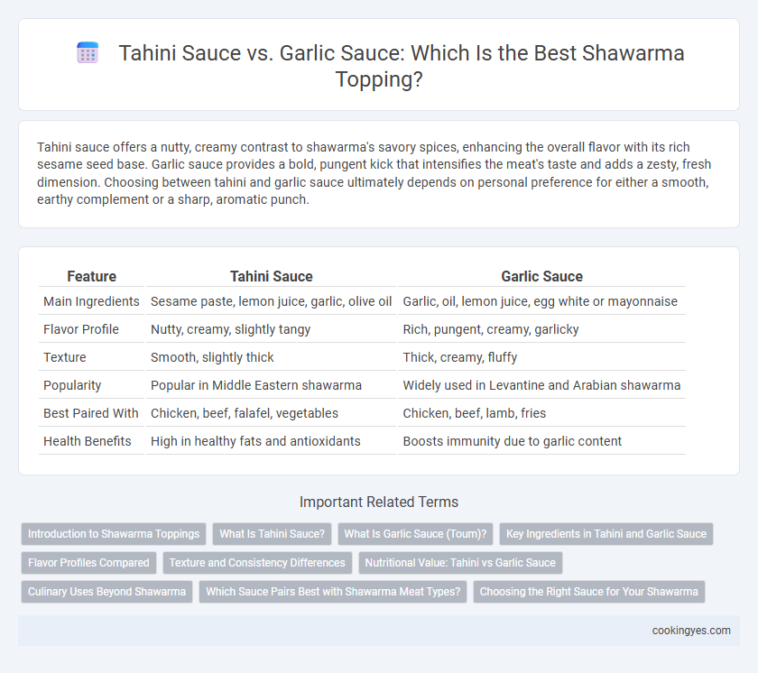 Tahini Sauce vs. Garlic Sauce: Which Is the Best Shawarma Topping?