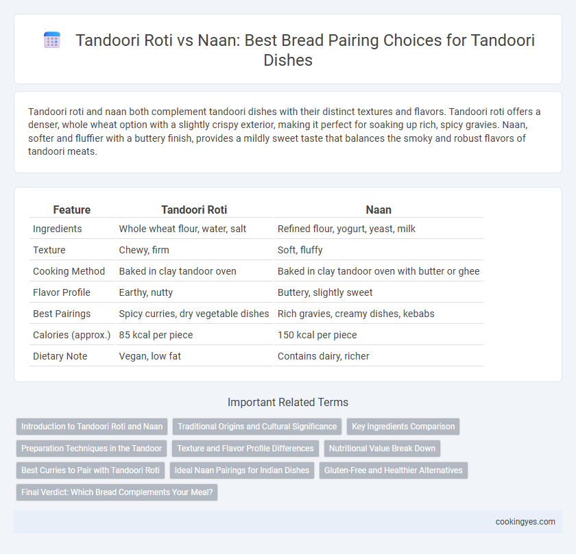 Tandoori Roti vs Naan: Best Bread Pairing Choices for Tandoori Dishes