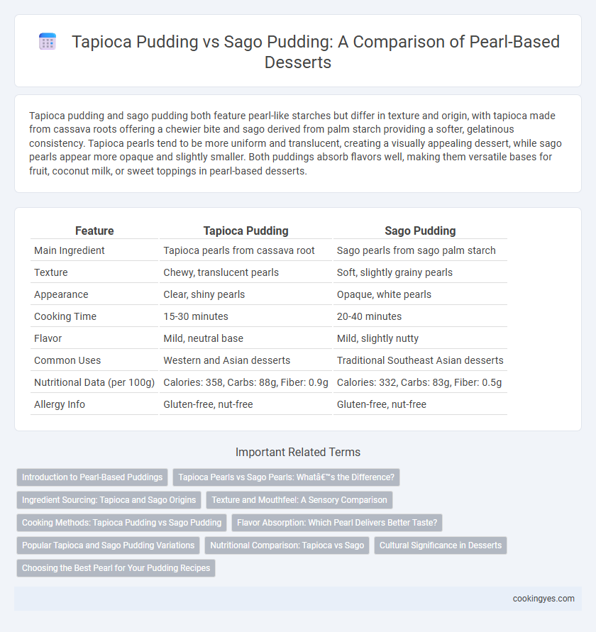 Tapioca Pudding vs Sago Pudding: A Comparison of Pearl-Based Desserts