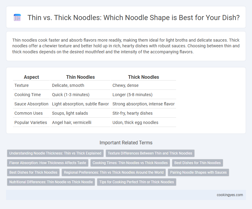 Thin vs. Thick Noodles: Which Noodle Shape is Best for Your Dish?