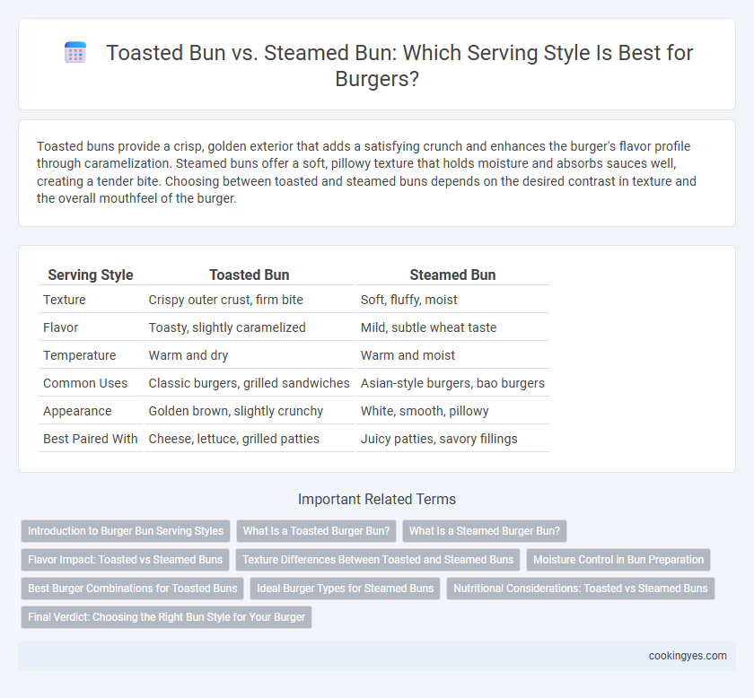 Toasted Bun vs. Steamed Bun: Which Serving Style Is Best for Burgers?