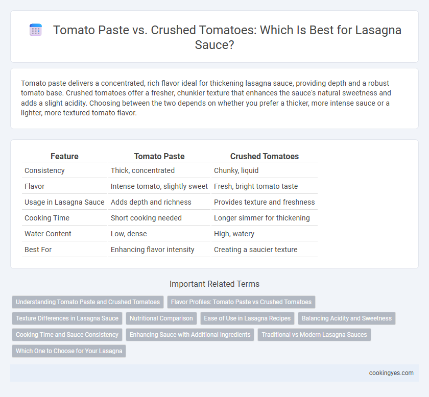 Tomato Paste vs. Crushed Tomatoes: Which Is Best for Lasagna Sauce?
