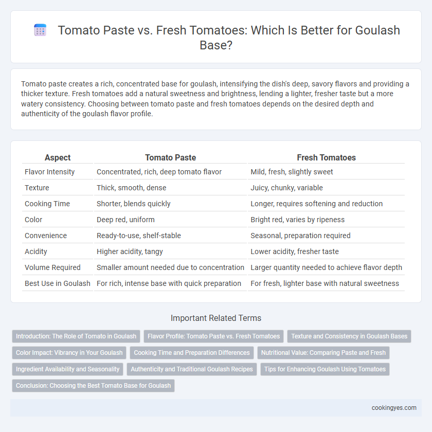 Tomato Paste vs. Fresh Tomatoes: Which Is Better for Goulash Base?