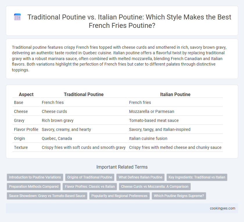 Traditional Poutine vs. Italian Poutine: Which Style Makes the Best French Fries Poutine?