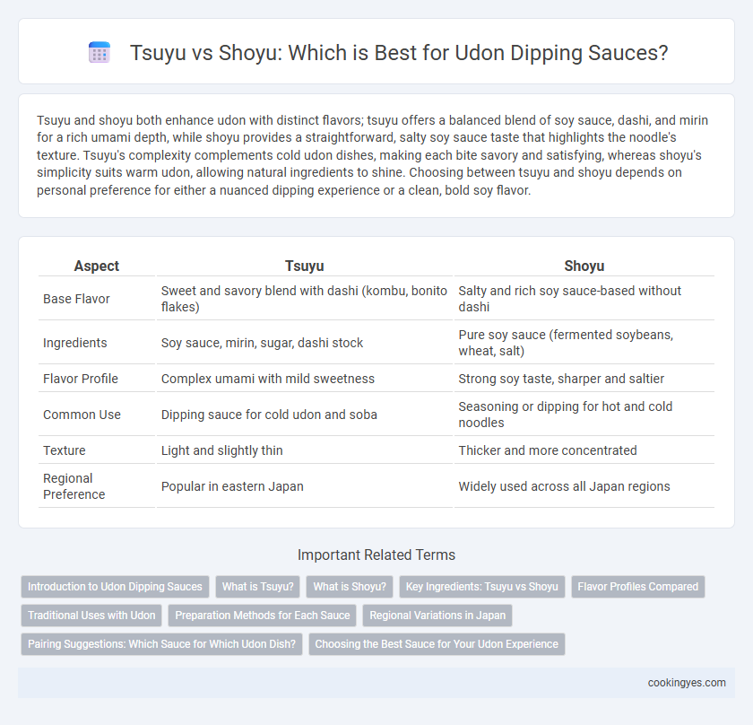 Tsuyu vs Shoyu: Which is Best for Udon Dipping Sauces?