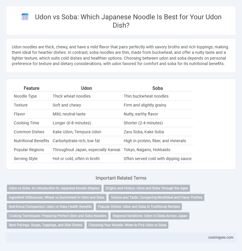 Udon vs Soba: Which Japanese Noodle Is Best for Your Udon Dish?