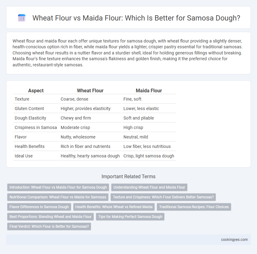 Wheat Flour vs Maida Flour: Which Is Better for Samosa Dough?