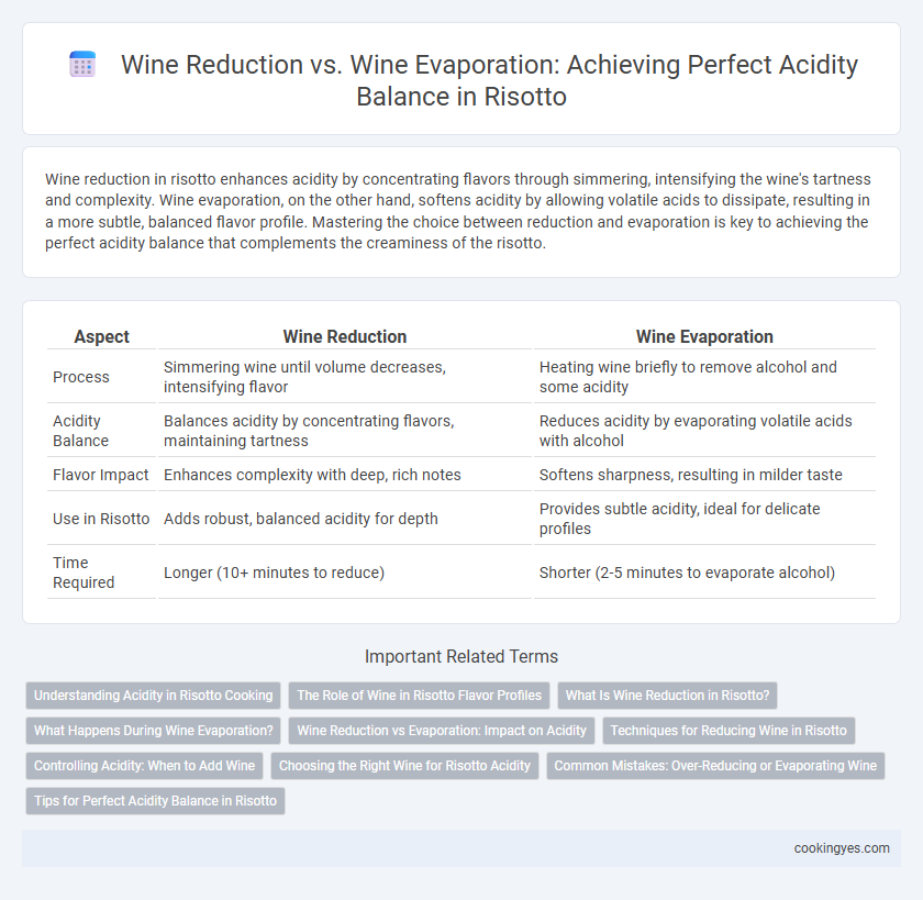 Wine Reduction vs. Wine Evaporation: Achieving Perfect Acidity Balance in Risotto