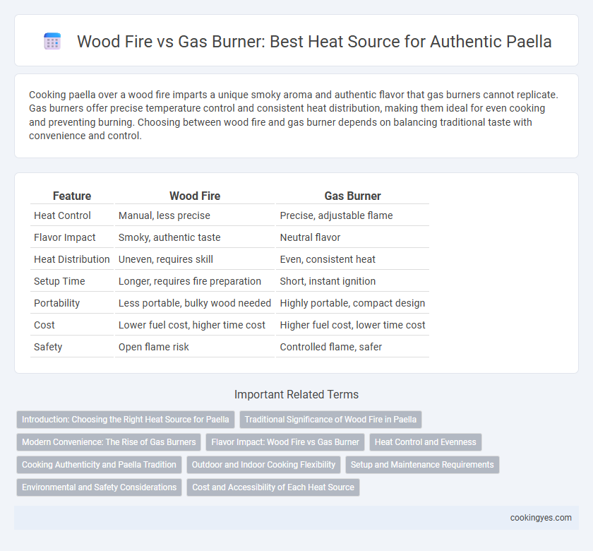Wood Fire vs Gas Burner: Best Heat Source for Authentic Paella