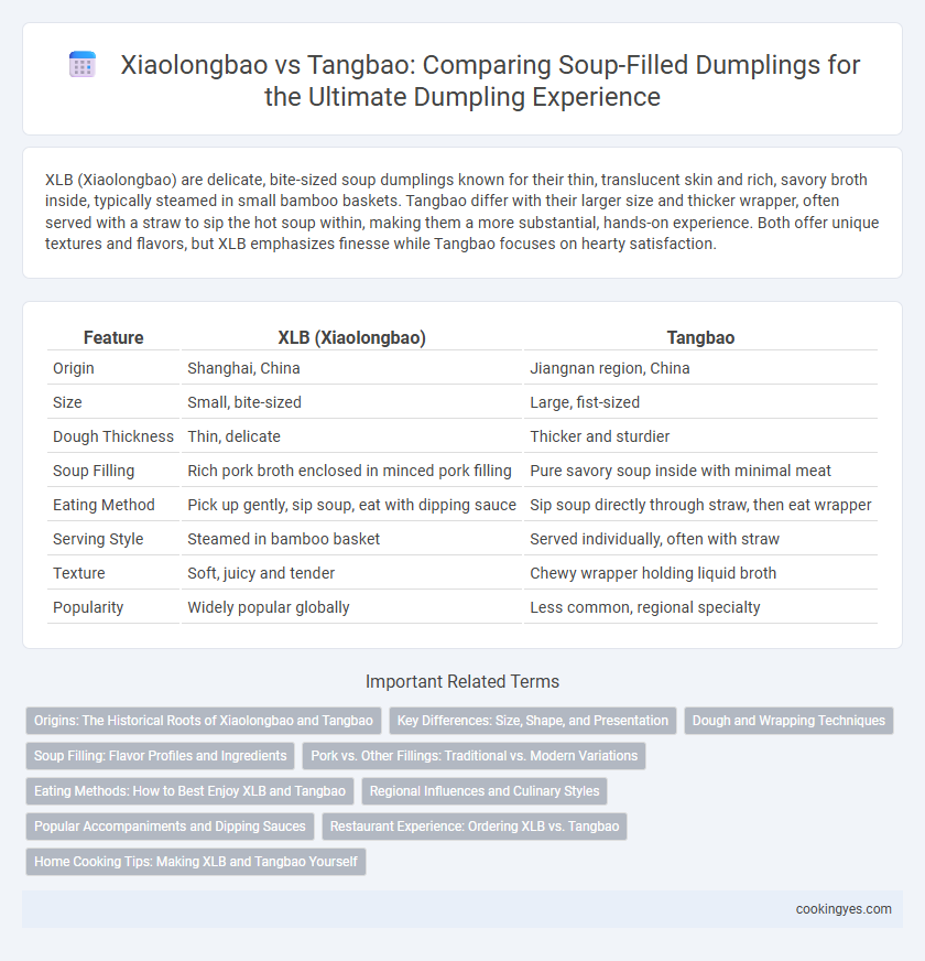 Xiaolongbao vs Tangbao: Comparing Soup-Filled Dumplings for the Ultimate Dumpling Experience