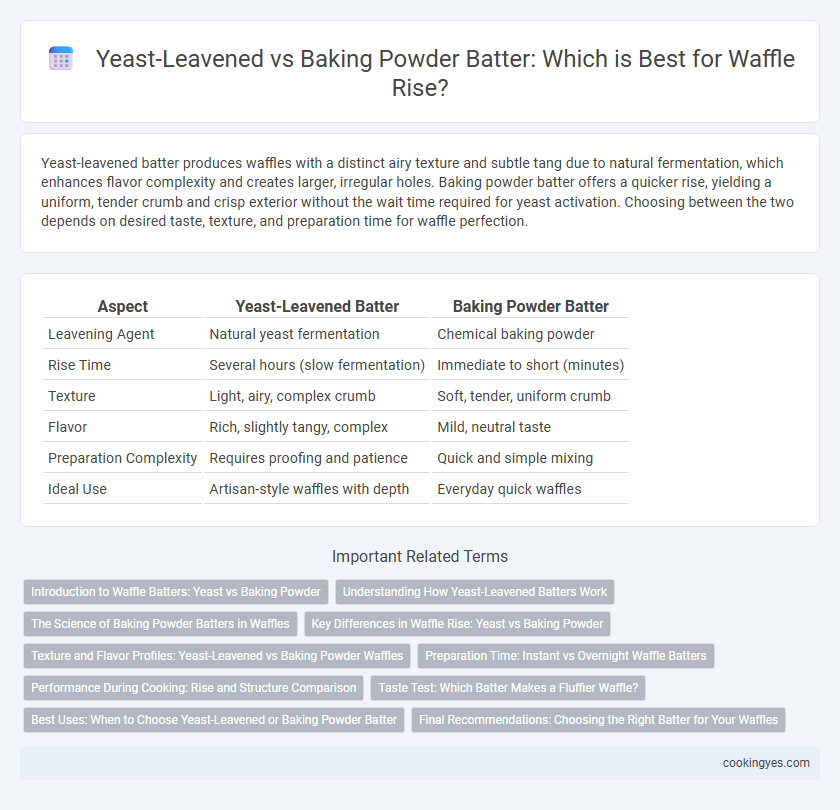Yeast-Leavened vs Baking Powder Batter: Which is Best for Waffle Rise?