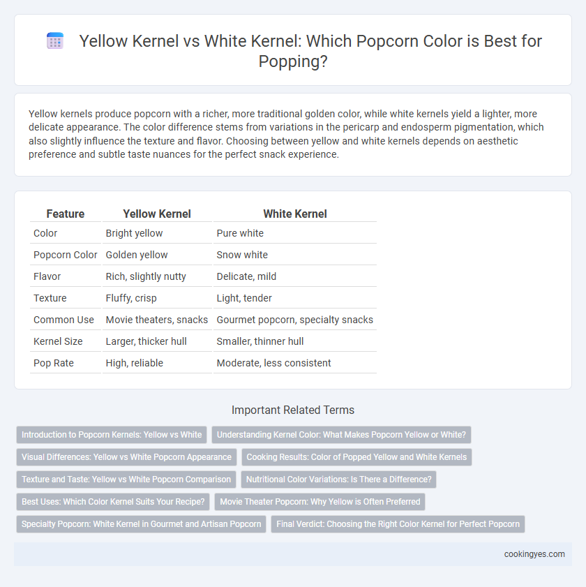 Yellow Kernel vs White Kernel: Which Popcorn Color is Best for Popping?