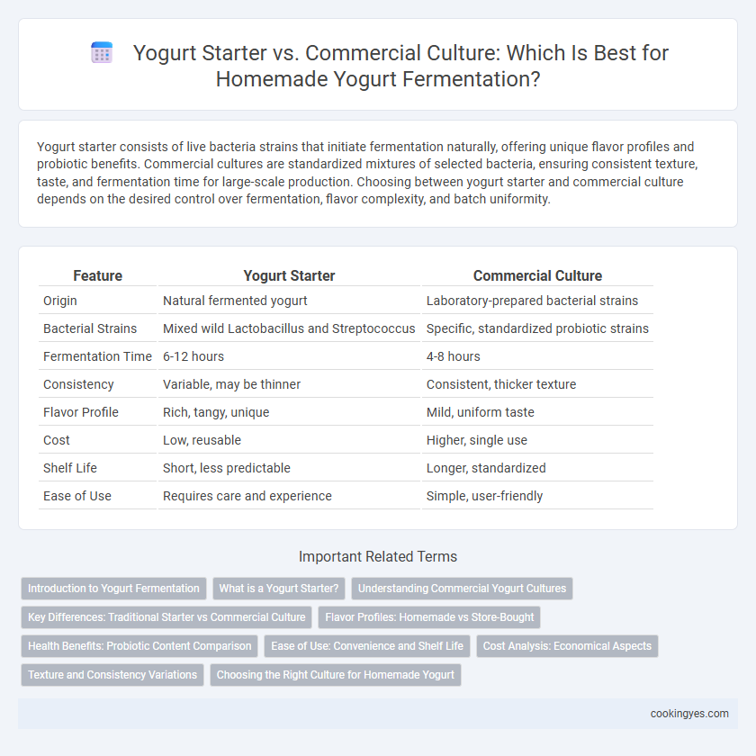 Yogurt Starter vs. Commercial Culture: Which Is Best for Homemade Yogurt Fermentation?
