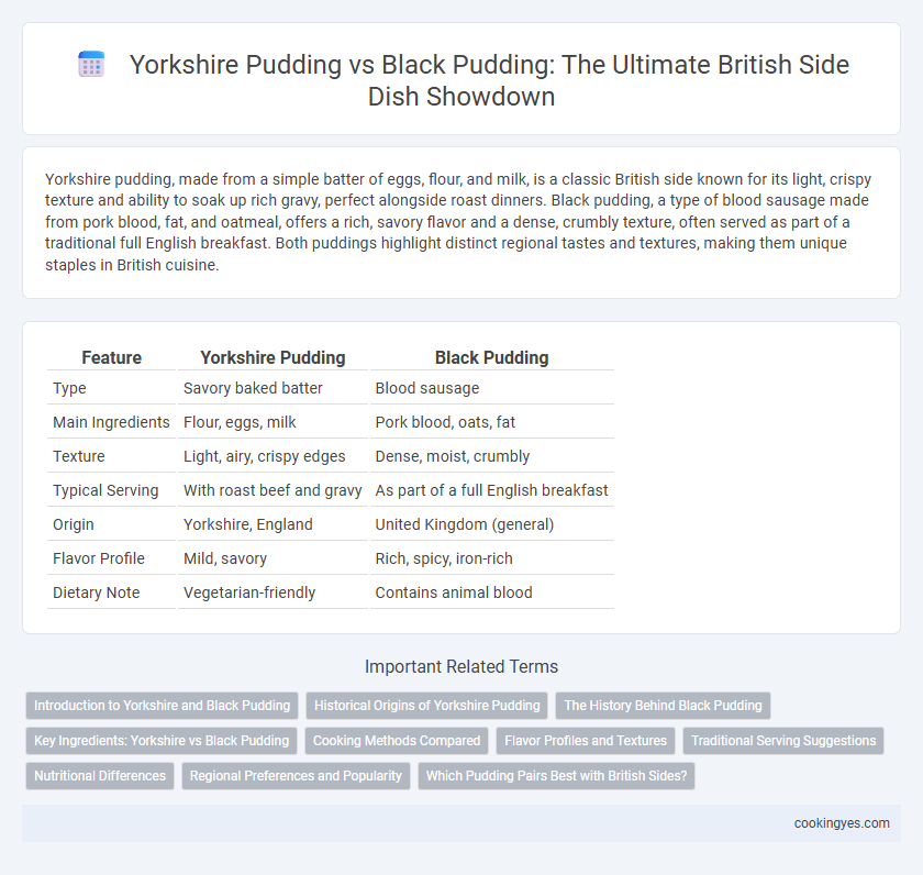 Yorkshire Pudding vs Black Pudding: The Ultimate British Side Dish Showdown