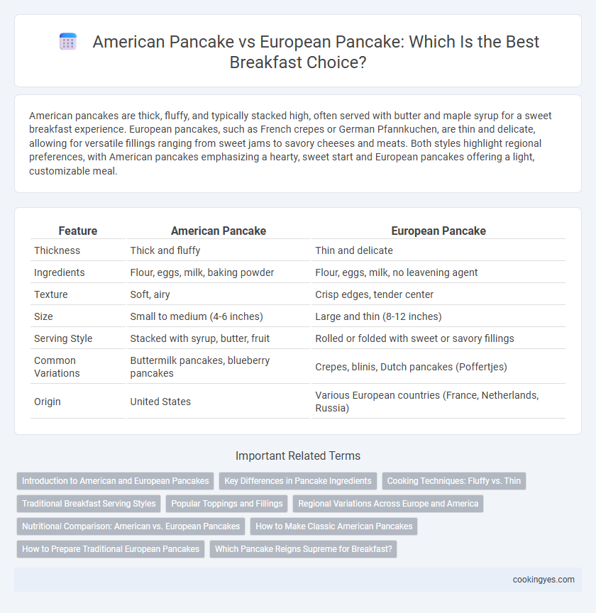 American Pancake vs European Pancake: Which Is the Best Breakfast Choice?