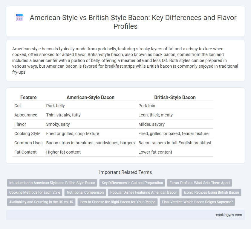 American-Style vs British-Style Bacon: Key Differences and Flavor Profiles