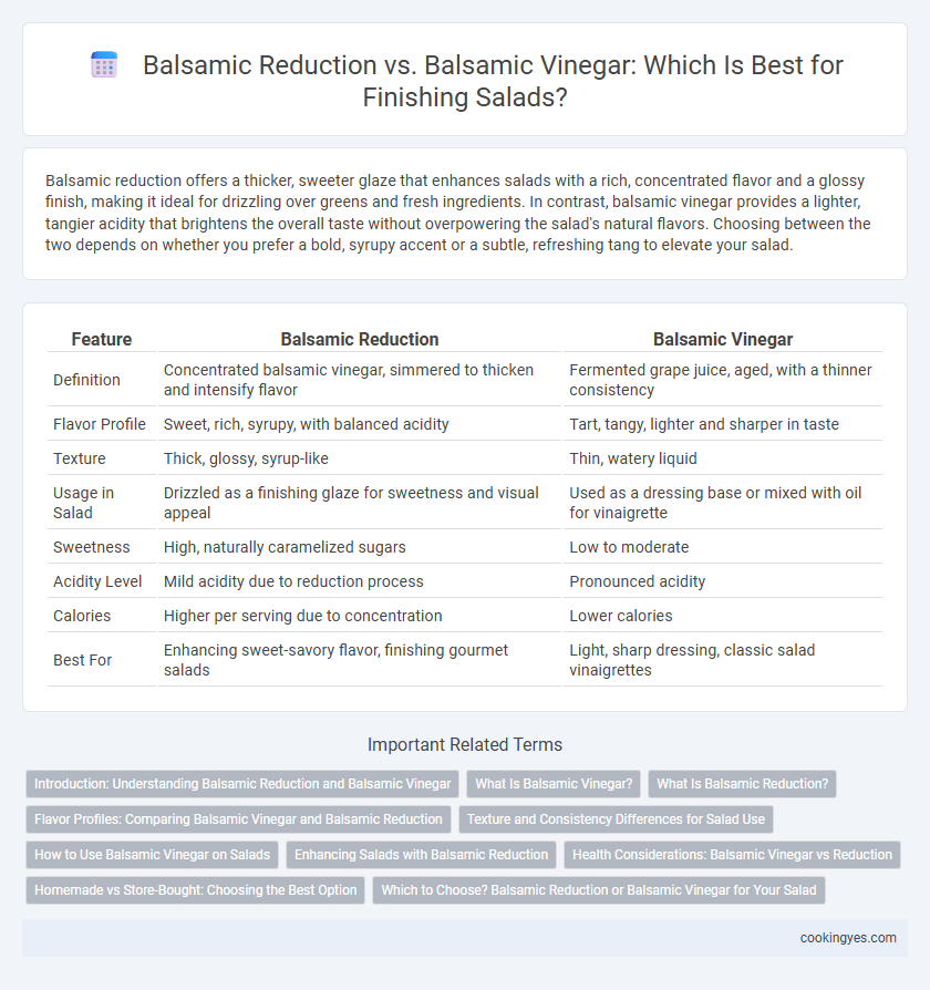 Balsamic Reduction vs. Balsamic Vinegar: Which Is Best for Finishing Salads?
