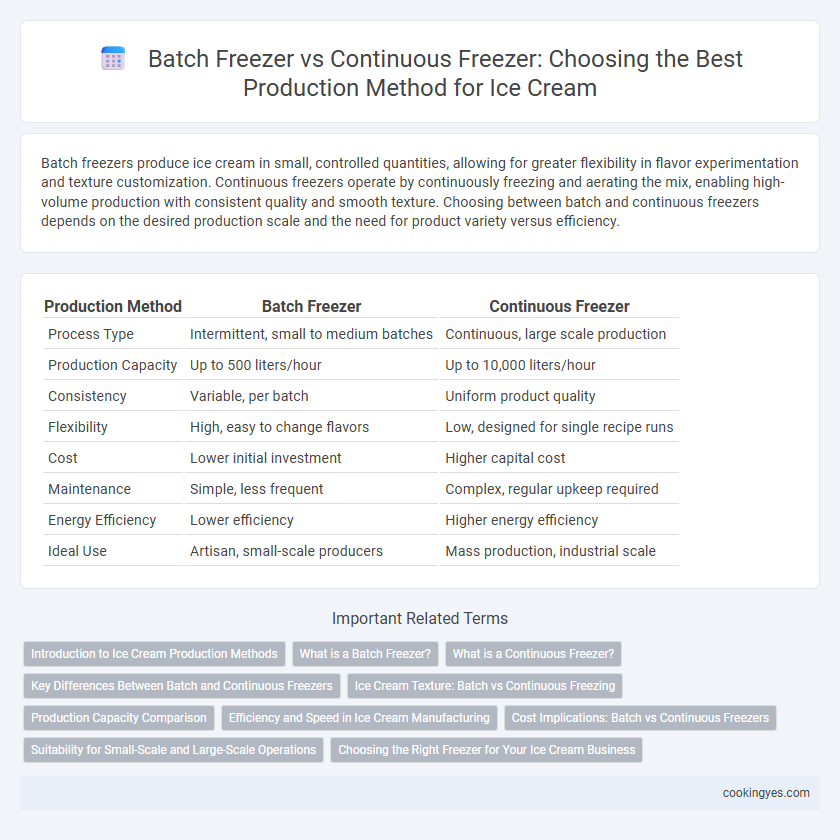 Batch Freezer vs Continuous Freezer: Choosing the Best Production Method for Ice Cream