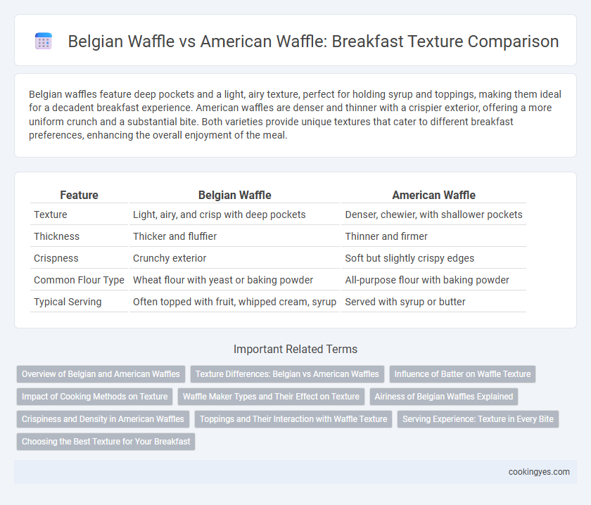 Belgian Waffle vs American Waffle: Breakfast Texture Comparison