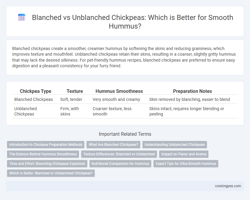 Blanched vs Unblanched Chickpeas: Which is Better for Smooth Hummus?