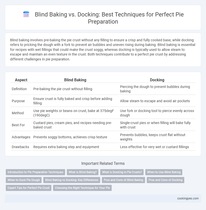 Blind Baking vs. Docking: Best Techniques for Perfect Pie Preparation