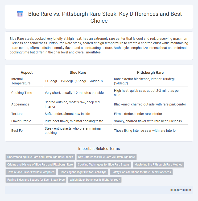 Blue Rare vs. Pittsburgh Rare Steak: Key Differences and Best Choice