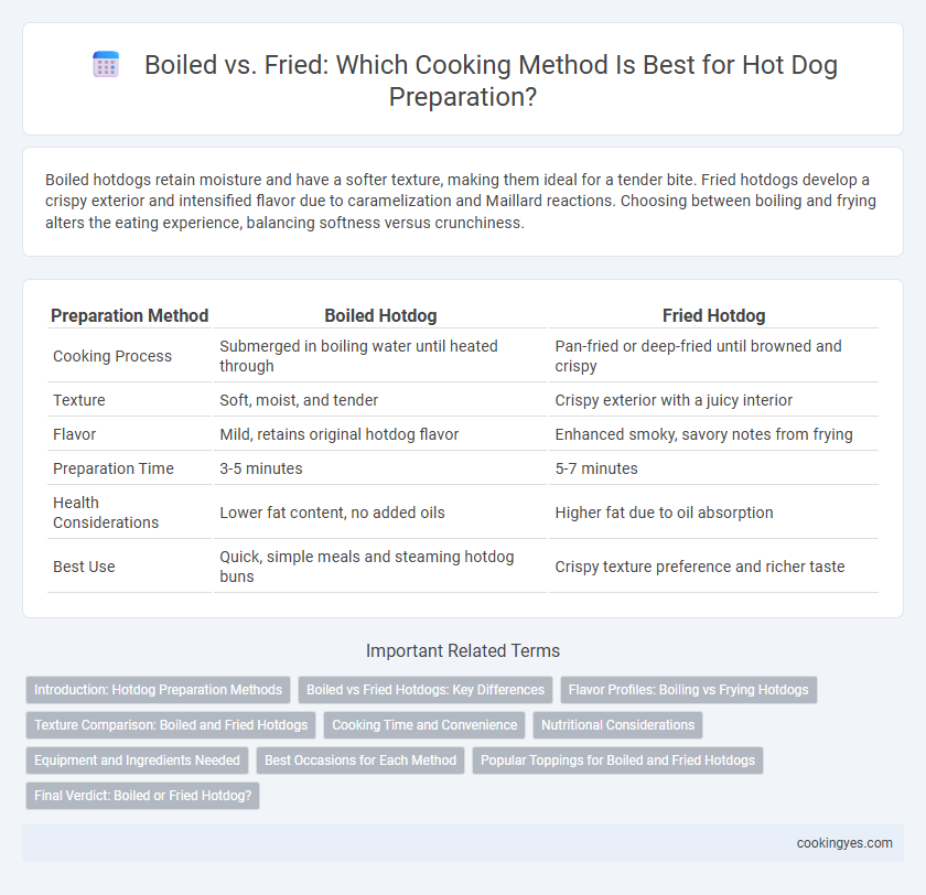 Boiled vs. Fried: Which Cooking Method Is Best for Hot Dog Preparation?