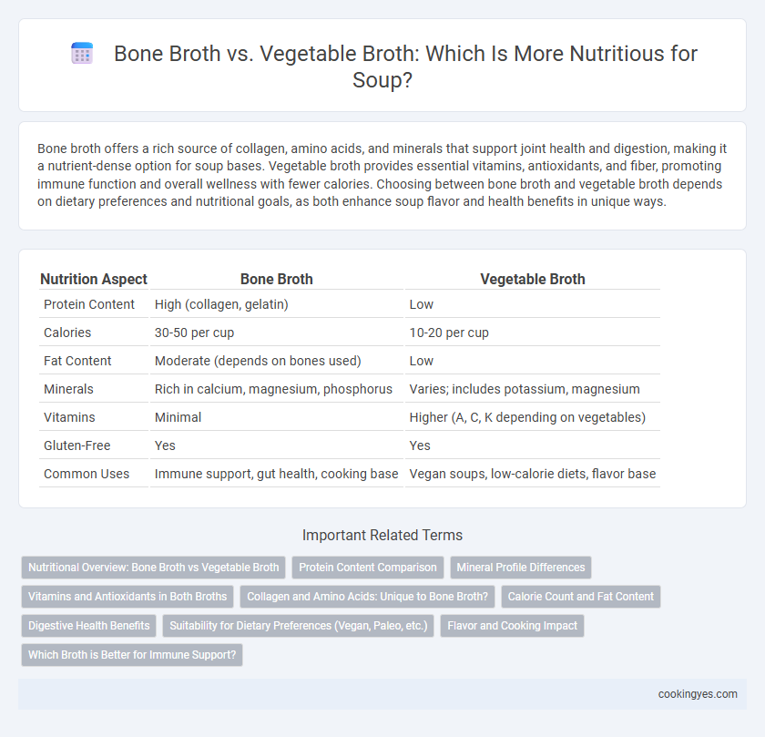 Bone Broth vs. Vegetable Broth: Which Is More Nutritious for Soup?