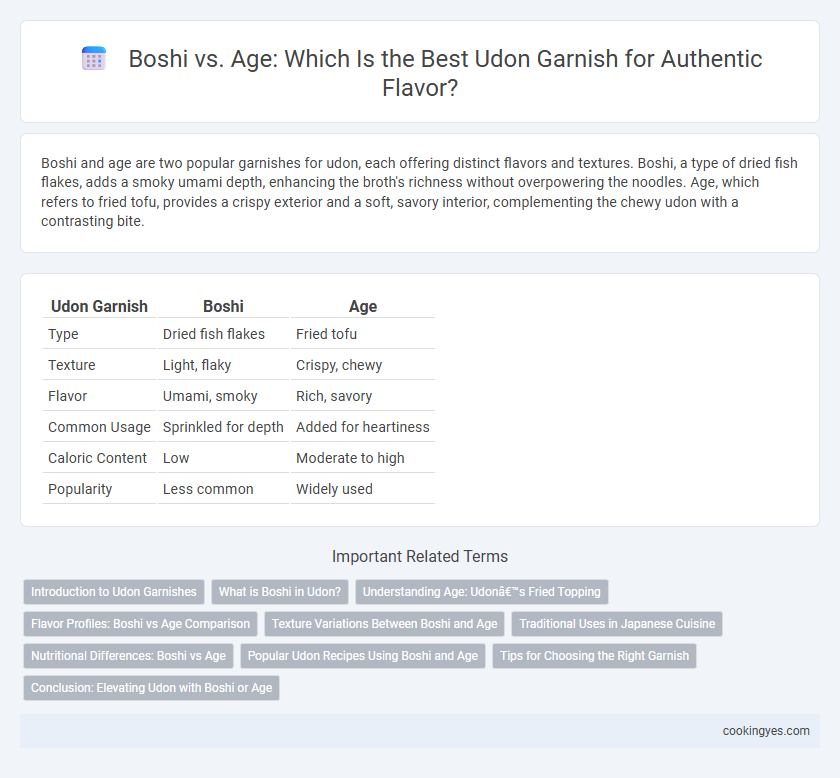 Boshi vs. Age: Which Is the Best Udon Garnish for Authentic Flavor?