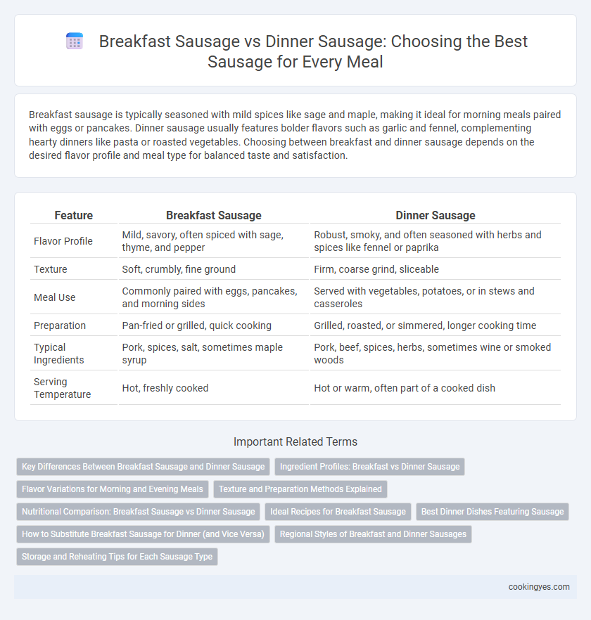 Breakfast Sausage vs Dinner Sausage: Choosing the Best Sausage for Every Meal