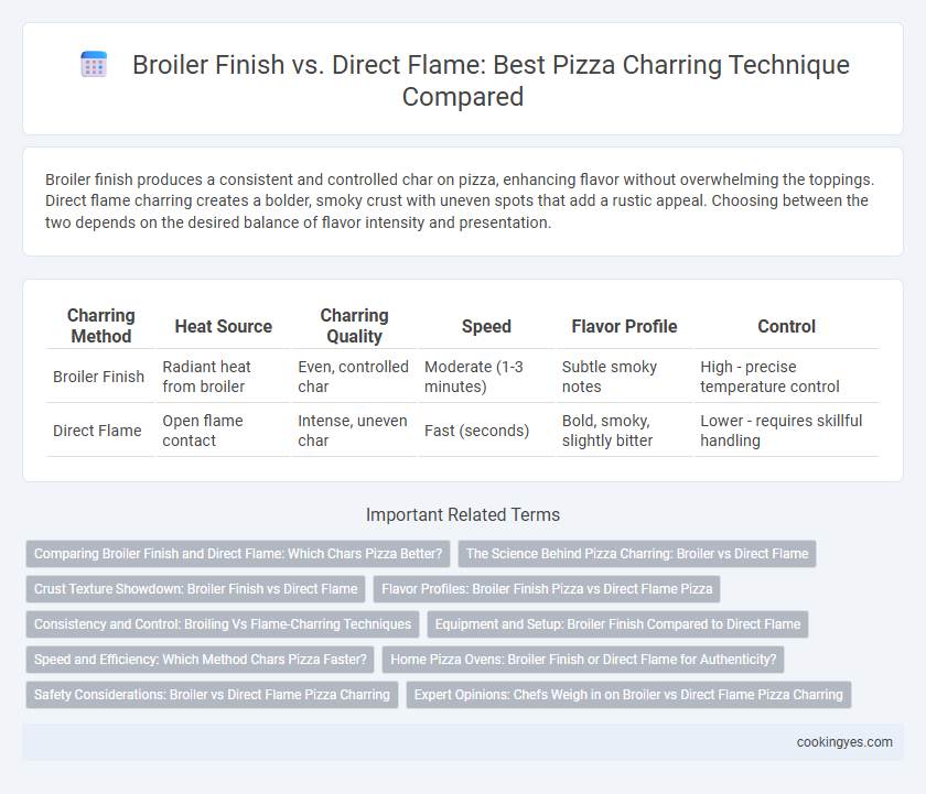 Broiler Finish vs. Direct Flame: Best Pizza Charring Technique Compared