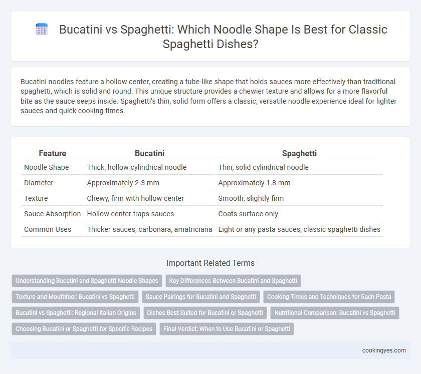 Bucatini vs Spaghetti: Which Noodle Shape Is Best for Classic Spaghetti Dishes?
