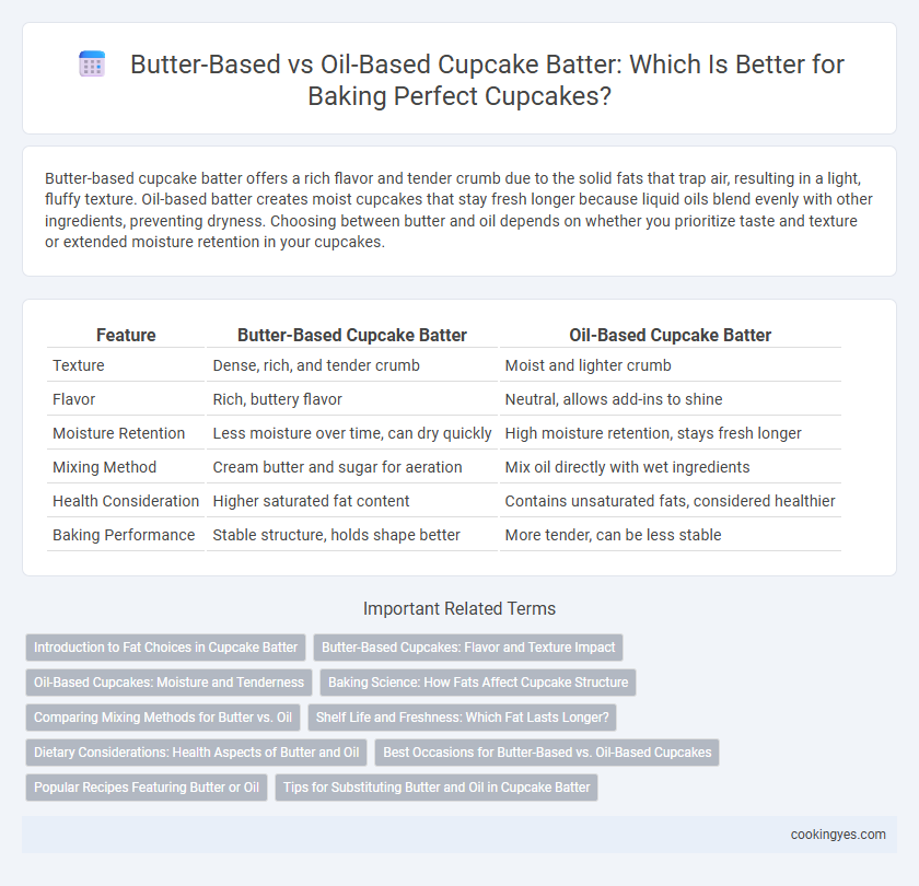 Butter-Based vs Oil-Based Cupcake Batter: Which Is Better for Baking Perfect Cupcakes?