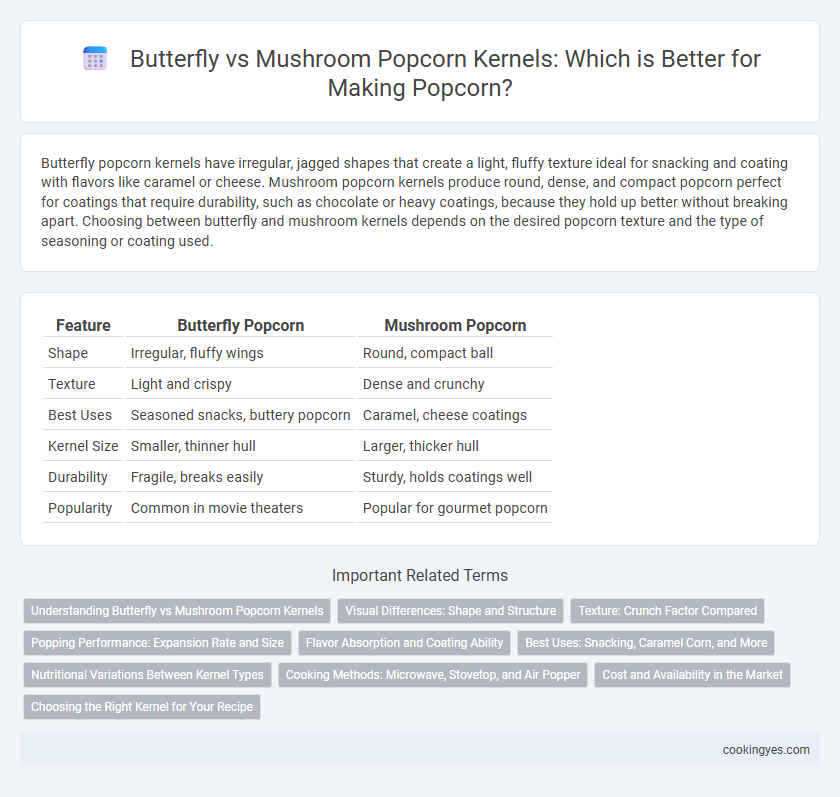 Butterfly vs Mushroom Popcorn Kernels: Which is Better for Making Popcorn?