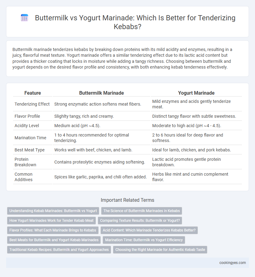 Buttermilk vs Yogurt Marinade: Which Is Better for Tenderizing Kebabs?
