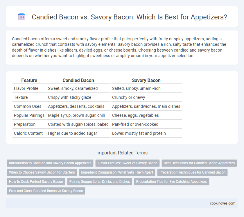 Candied Bacon vs. Savory Bacon: Which Is Best for Appetizers?