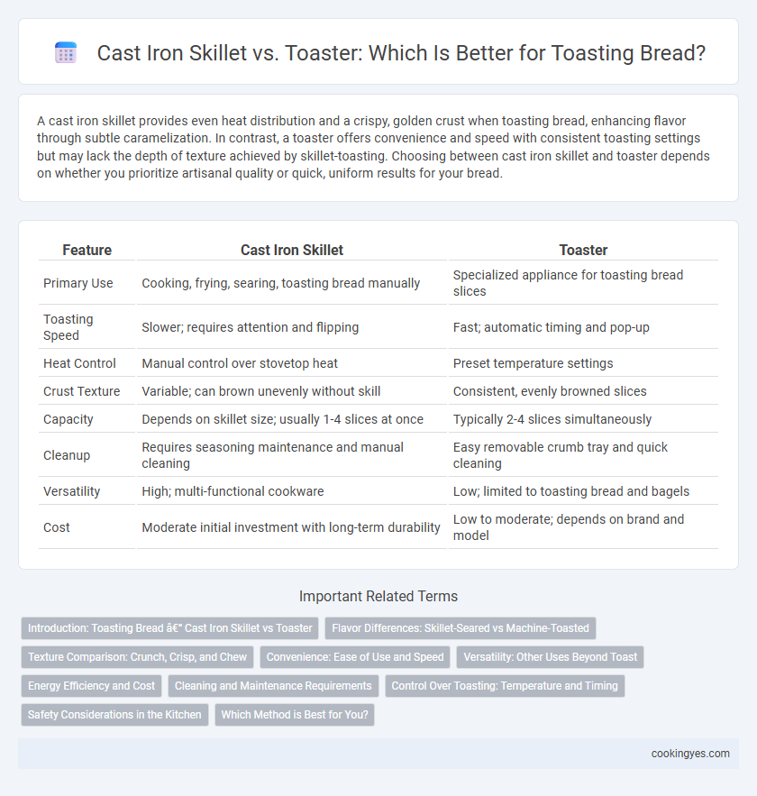 Cast Iron Skillet vs. Toaster: Which Is Better for Toasting Bread?