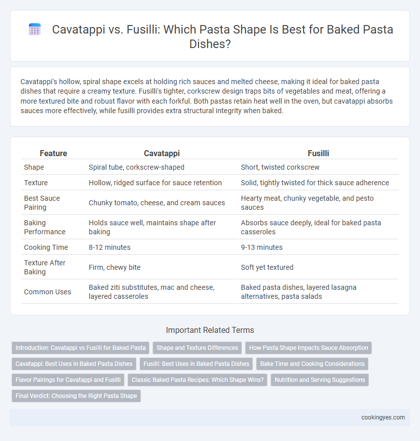 Cavatappi vs. Fusilli: Which Pasta Shape Is Best for Baked Pasta Dishes?