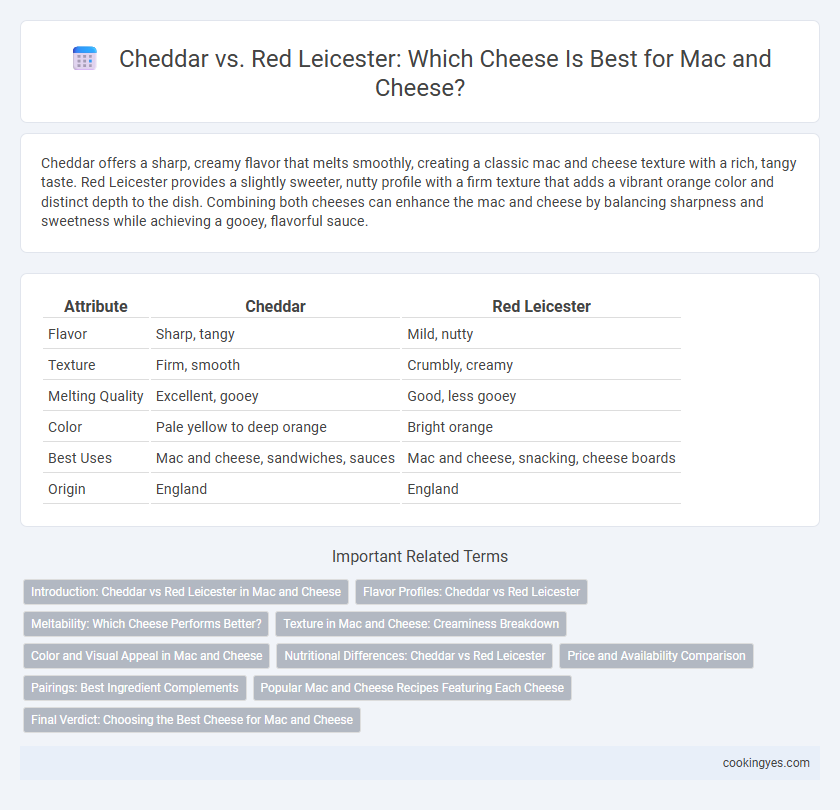Cheddar vs. Red Leicester: Which Cheese Is Best for Mac and Cheese?